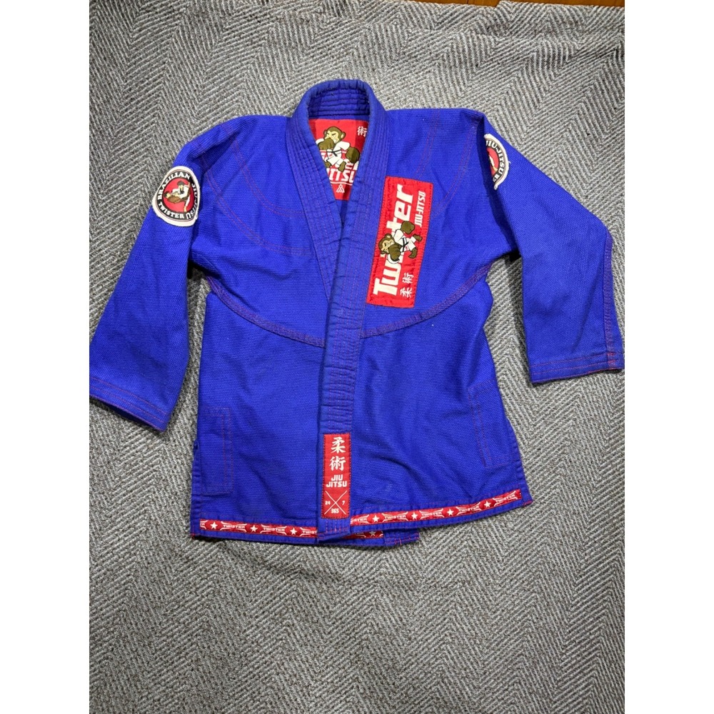 Blue Twister Kids Jiu Jitsu Gi Ultra Light Youth Size C0 Age 8 - 9 Years Old